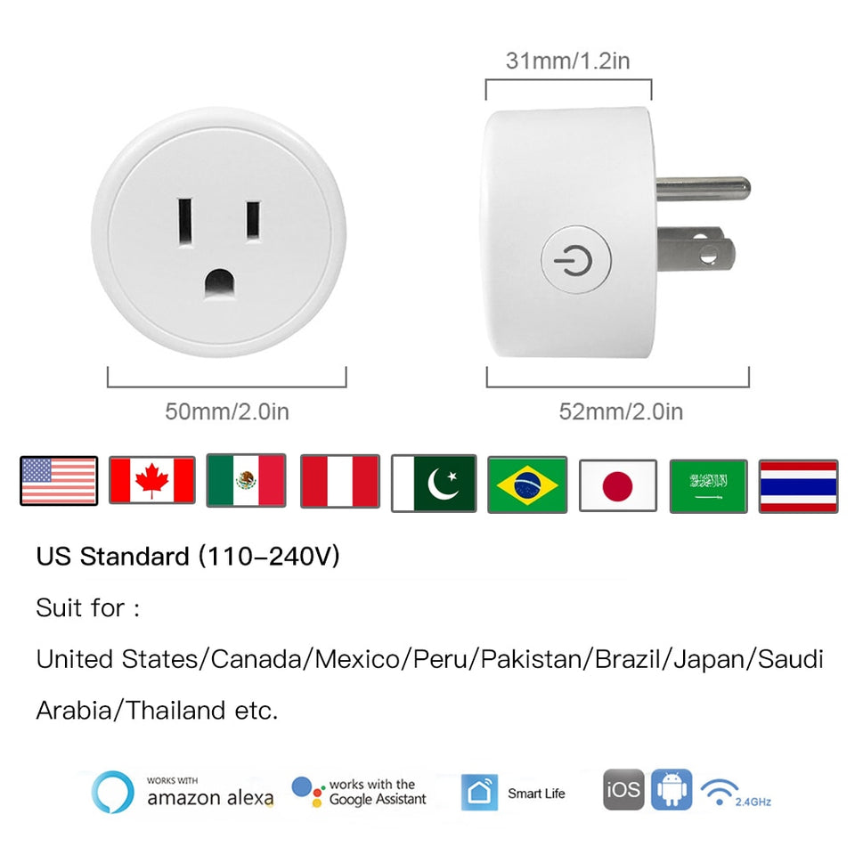 Mini Wifi Plug with Surge Protector