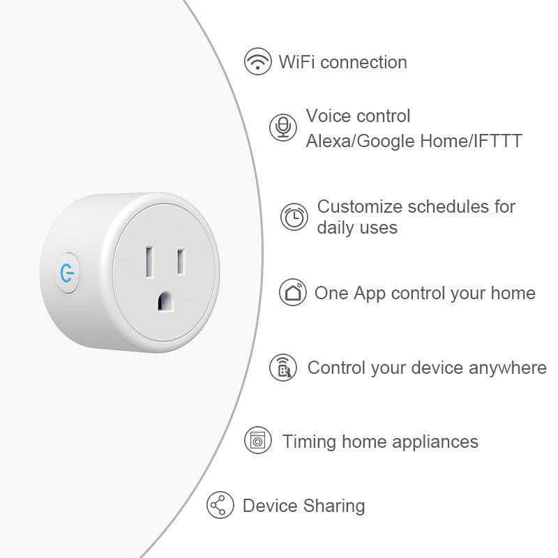Mini Wifi Plug with Surge Protector
